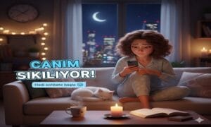 Canım sıkılıyor diyenler için gece sohbeti ve dertleşme görseli
