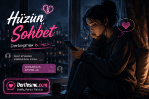 Hüzün sohbet anlatan kadın karitatür huzun sohbet chat odalarında mobil chat