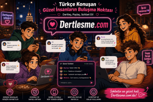 Türkçe konuşan gençlerin katıldığı sohbet ortamı